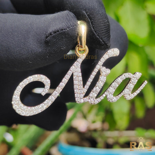 Gold and Silver Letter Pendant